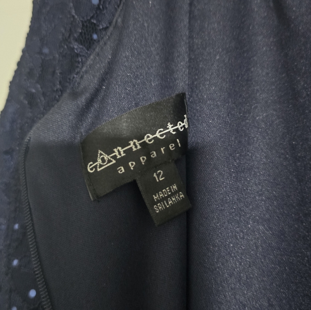 Connected Apparel Women's Navy Dress